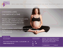 Tablet Screenshot of prenatalyogacenter.com